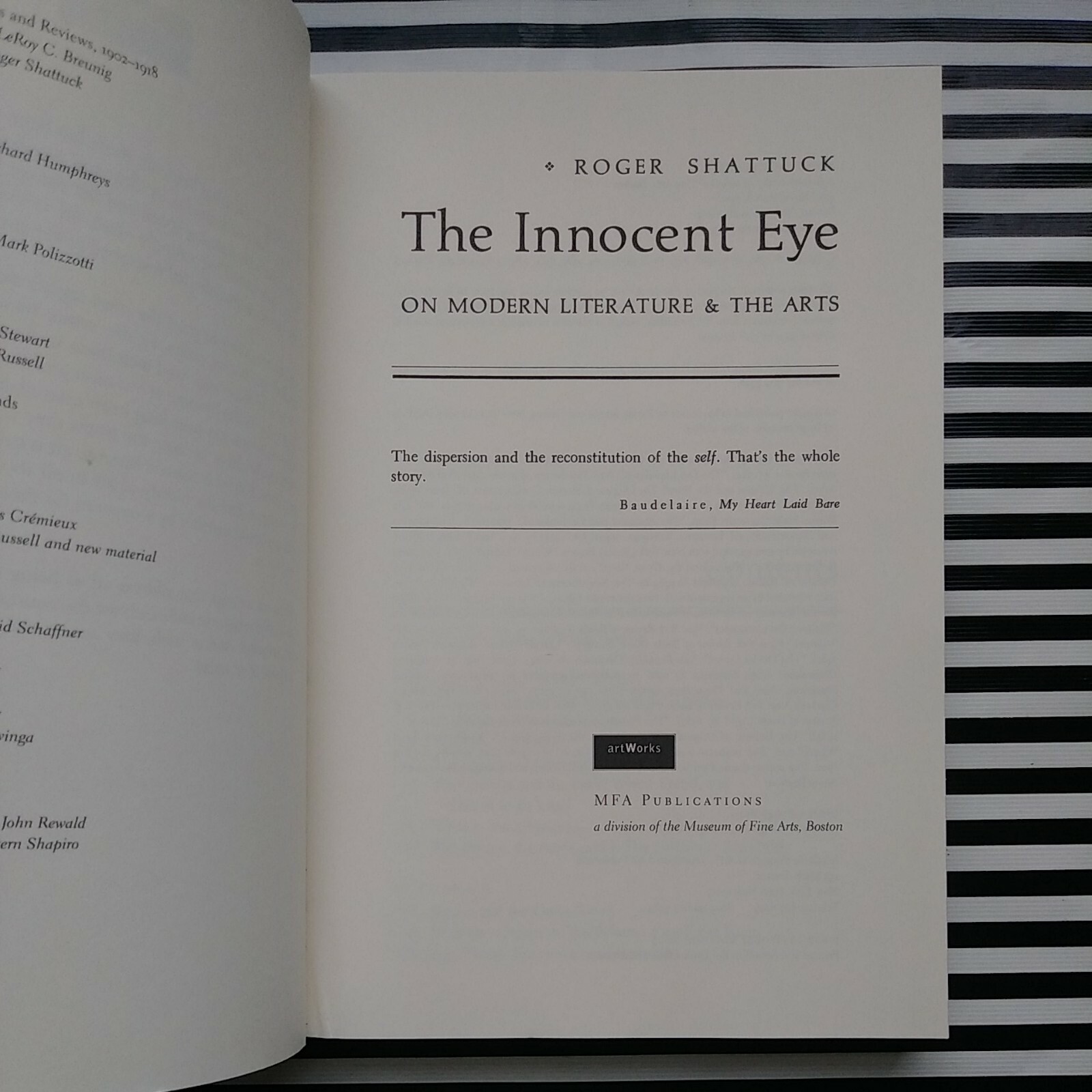 Roger Shattuck The Innocent Eye by Roger Shattuck Paperback Self Help Bestseller